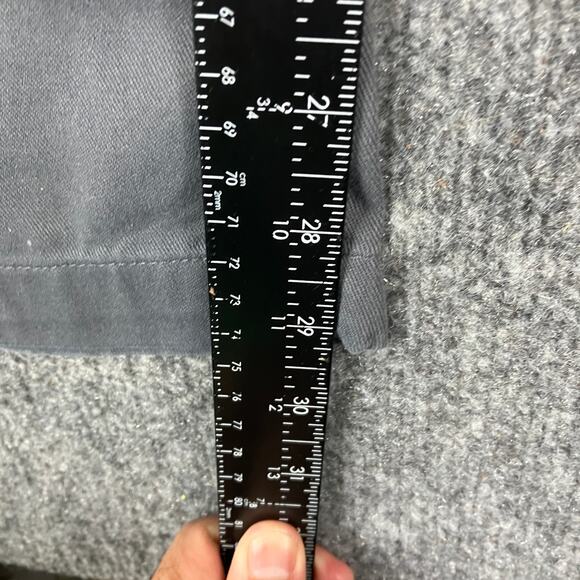 Carhartt B290 Dungaree Pants Mens 38x30 Gray Workwear Utility Twill Stain - Picture 3 of 9